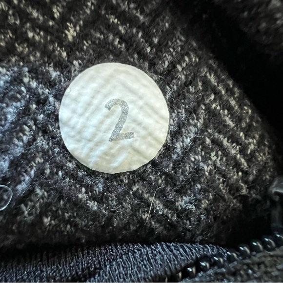 Lululemon Think Fast Hoodie Heathered Herringbone Black/Gray 26110 - Picture 14 of 14